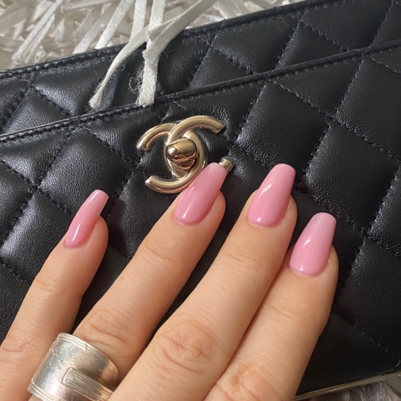 Chanel-Trendy CC O-MINI BAG Lambskin Quilted Wallet On Chain WOC Black Gold HW - Picture 10 of 17